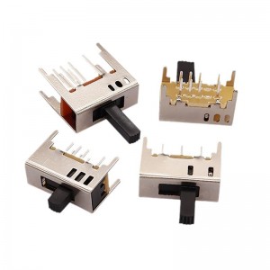 interruptor de slide ss23d03, duplo-Linha oito-Pino três-Posicione, Push Switch Chave Micro deslizante personalizado para eletrodomésticos